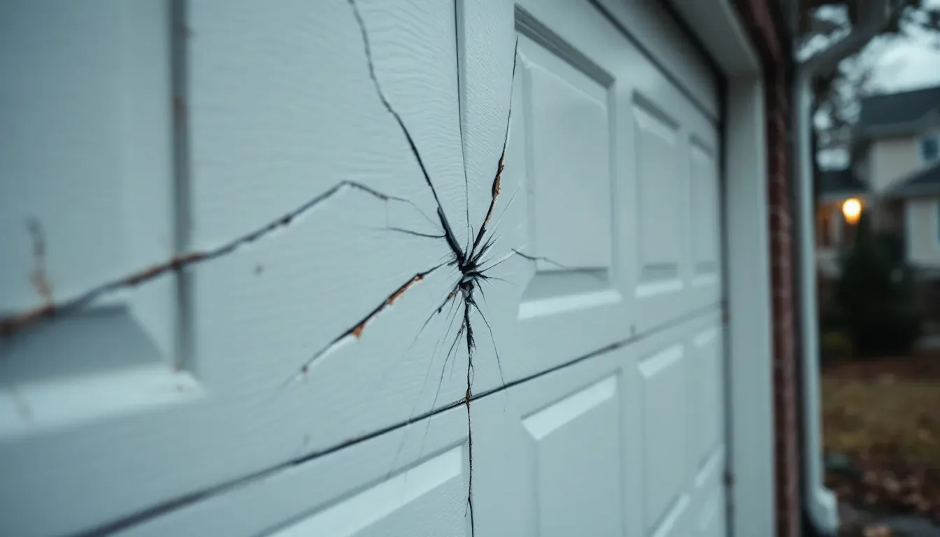 Garage Door Track Repair in Garland